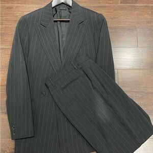 Giorgio Armani Charcoal Pinstripe Suit